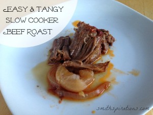 Easy & Tangy Slow Cooker Beef Roast, a great homestyle recipe for family meals from ForTheFamily.org