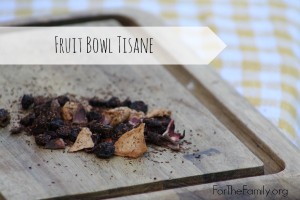 fruit bowl tisane herbal infusion for the family