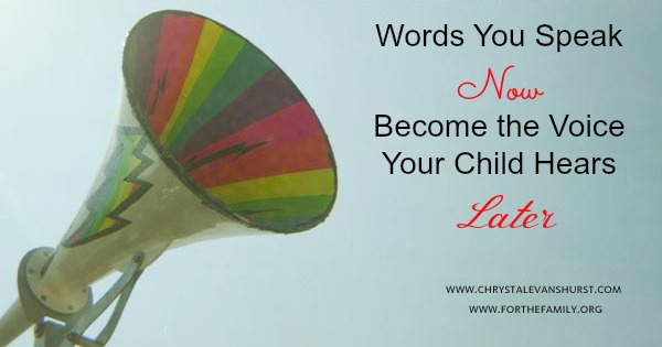 Words You Speak Now Become the Voice Your Child Hears Later