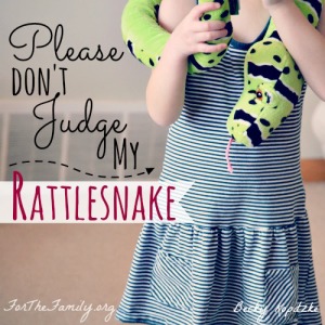 Please Don't Judge My Rattlesnake | ForTheFamily.org