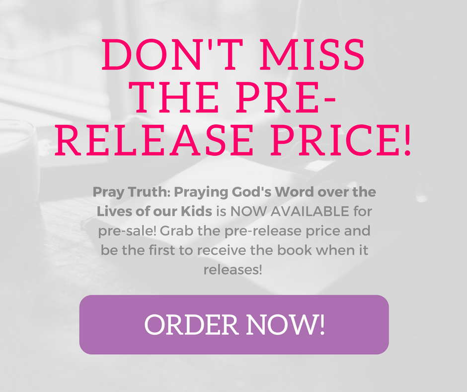 can't wait to get this book on praying Scripture for our kids!!