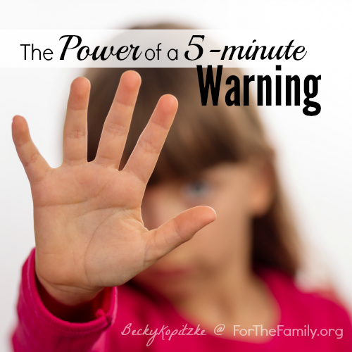 The Power of a Five-Minute Warning