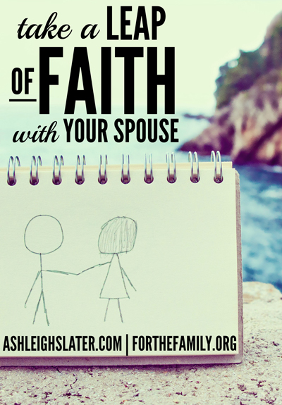 Are you a risk taker or more risk averse? What about when it's your spouse asking you to take the leap? Here's a way to wipe out fear and adventure together, through big decisions and daily opportunities in your marriage.