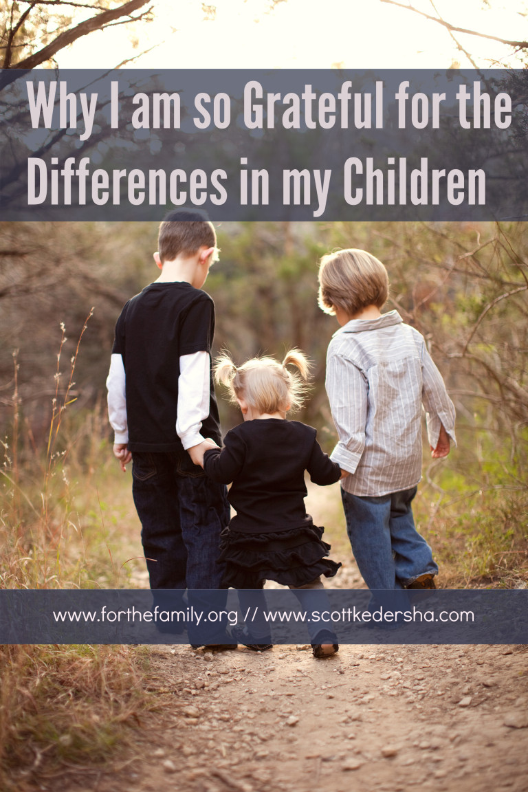 Why I am so Grateful for the Differences in my Children - for the family