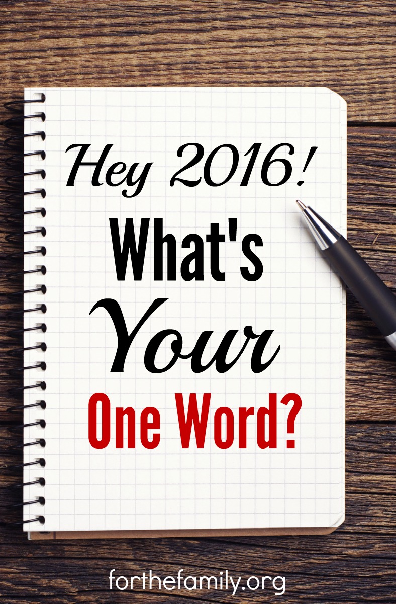 Hey 2016, What’s The Word?