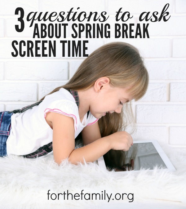 Spring break is here or just around the corner for many of us! Do you have a plan for how your family will deal with electronics? Will they draw you closer together, or be a distraction during your vacation? Here are some questions to consider that will help you set limits for a healthy, happy family.