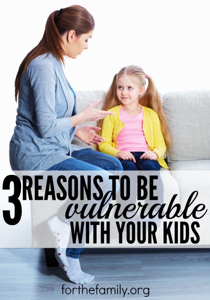 Do you show your kids the ways you are struggling or instead only let them see your strengths? Being vulnerable might actually have some value for your relationships...here's why!