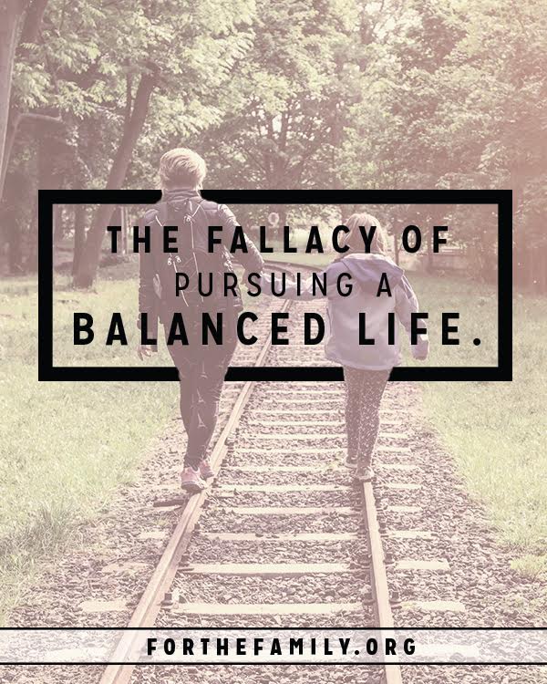 The Fallacy of Pursuing a Balanced Life