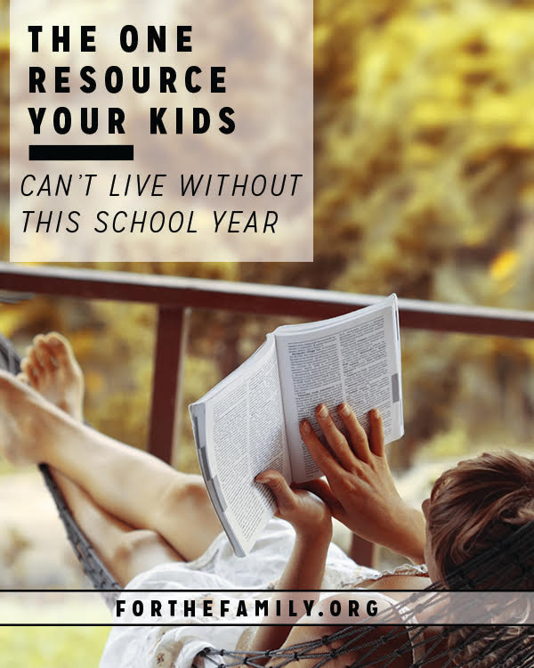 Are your children prepared or the school year? More than any of their supplies, any of their classes, or even any of their skills, there is ONE thing your children need to be successful this year. Come discover how to give them their most vital resource today at For the Family.