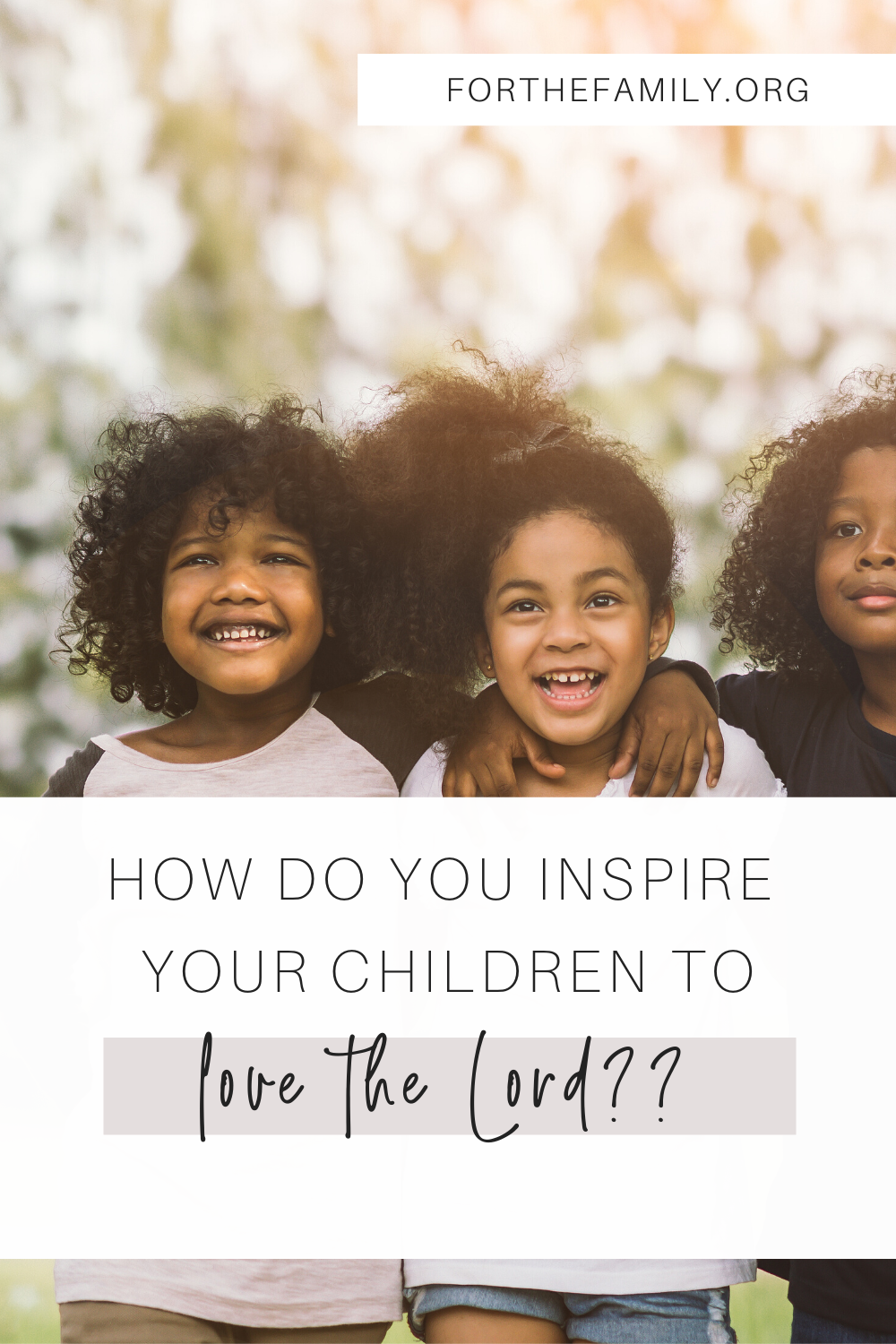 What is the secret to raising children who actually grow up to love the Lord? Maybe you've wondered that yourself. Today, we are sharing some simple ways we've seen the Lord work in our family and pray they are helpful to you...