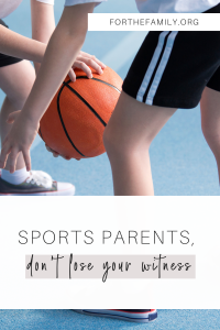 Many of us have children in sports and have seen firsthand the craziness that can ensue when a parent takes the liberty to shout at the ref, another parent or even a child. But what are our words and actions really communicating to our kids and others around us? Here are some checkpoints for maintaining a Christ-like character in the midst of competitive sports....