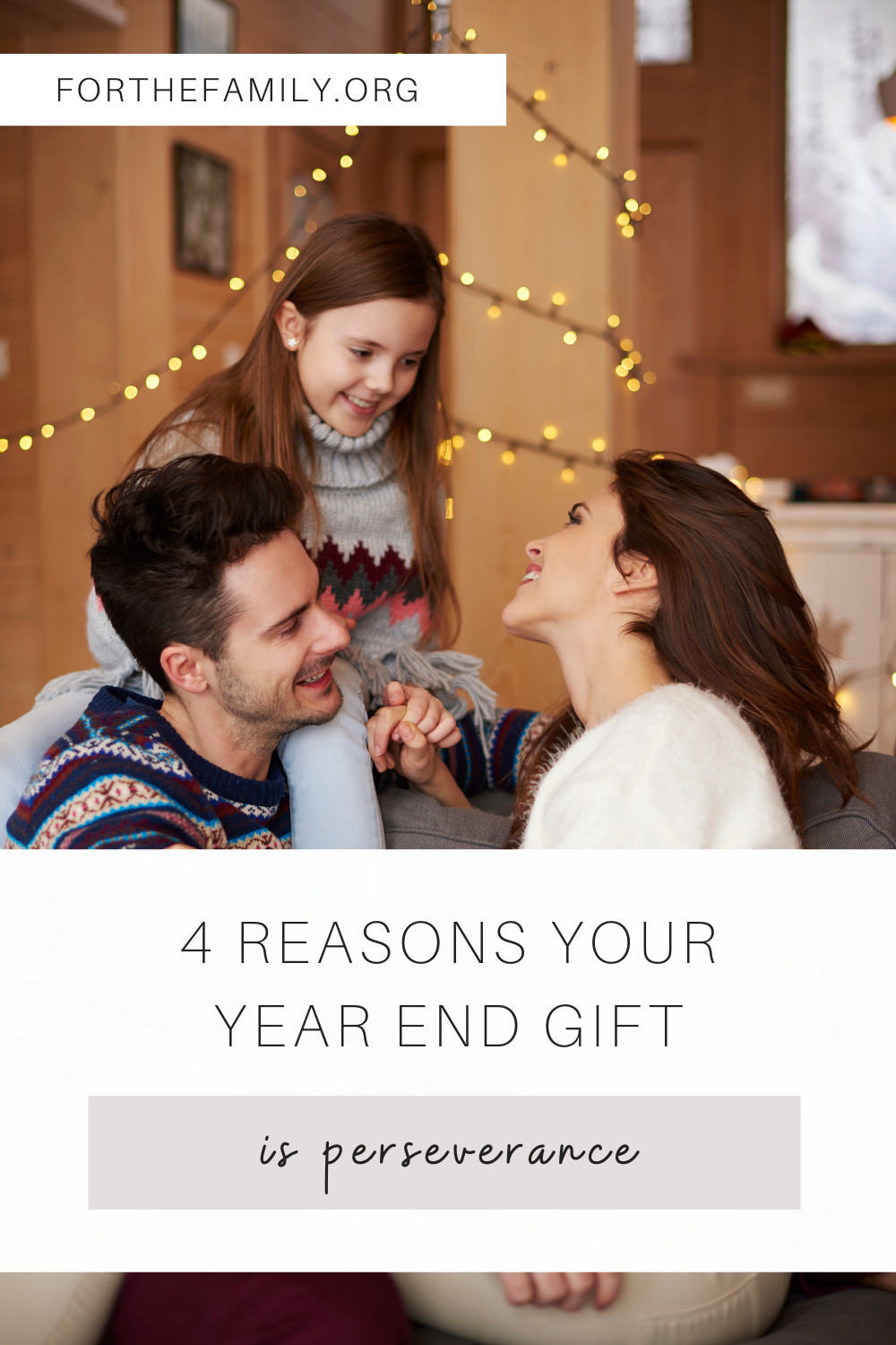 4 Reasons Your Year End Gift is Perseverance
